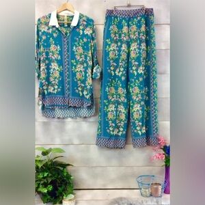 Aratta Floral Blue and Pink Set